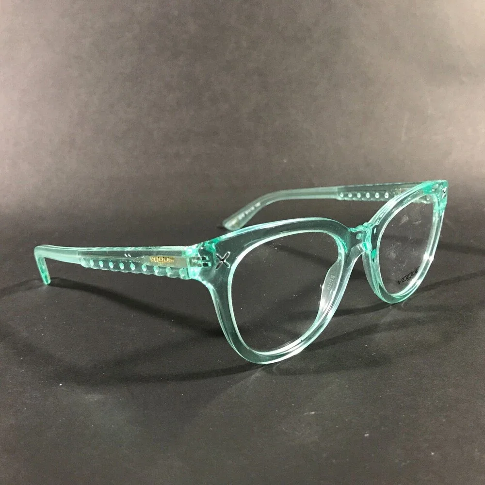 Vogue Eyeglasses Frames VO2887 2212 Clear Green Square Full Rim 51-19-140